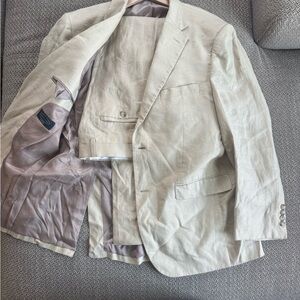 Pronto Uomo Light Beige Linen Sport Coat